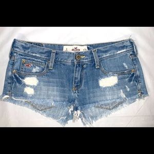 Hollister Low Rise Denim Cutoff Shorts (juniors)